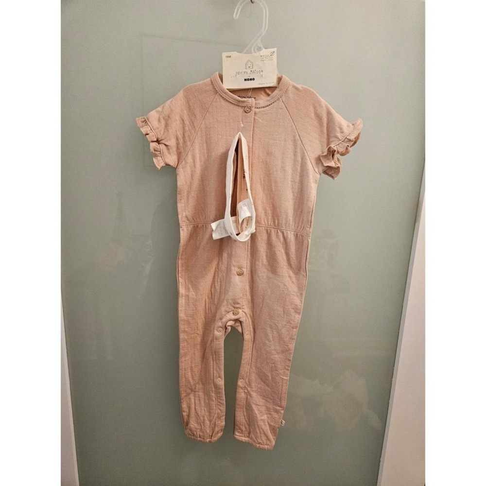 Petite Maison baby girl organic romper 18 mos